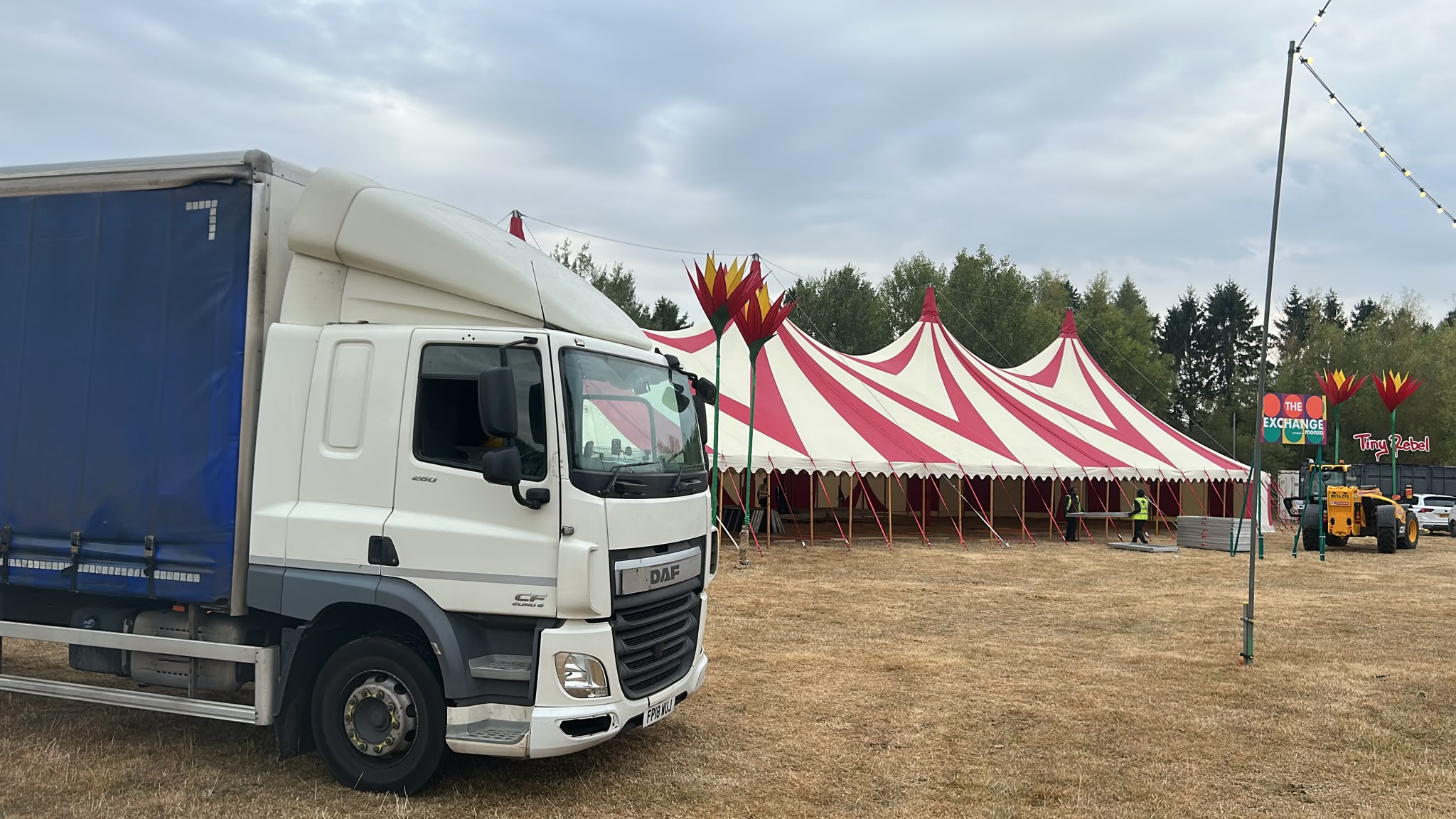WhatsApp Image 2026-08-26 at 08.20.46 Advance Couriers curtain-sided lorry providing event logistics support on site at Big Feastival